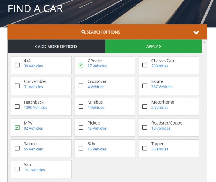 Website update continues with new apply button and POA removed from price related searches